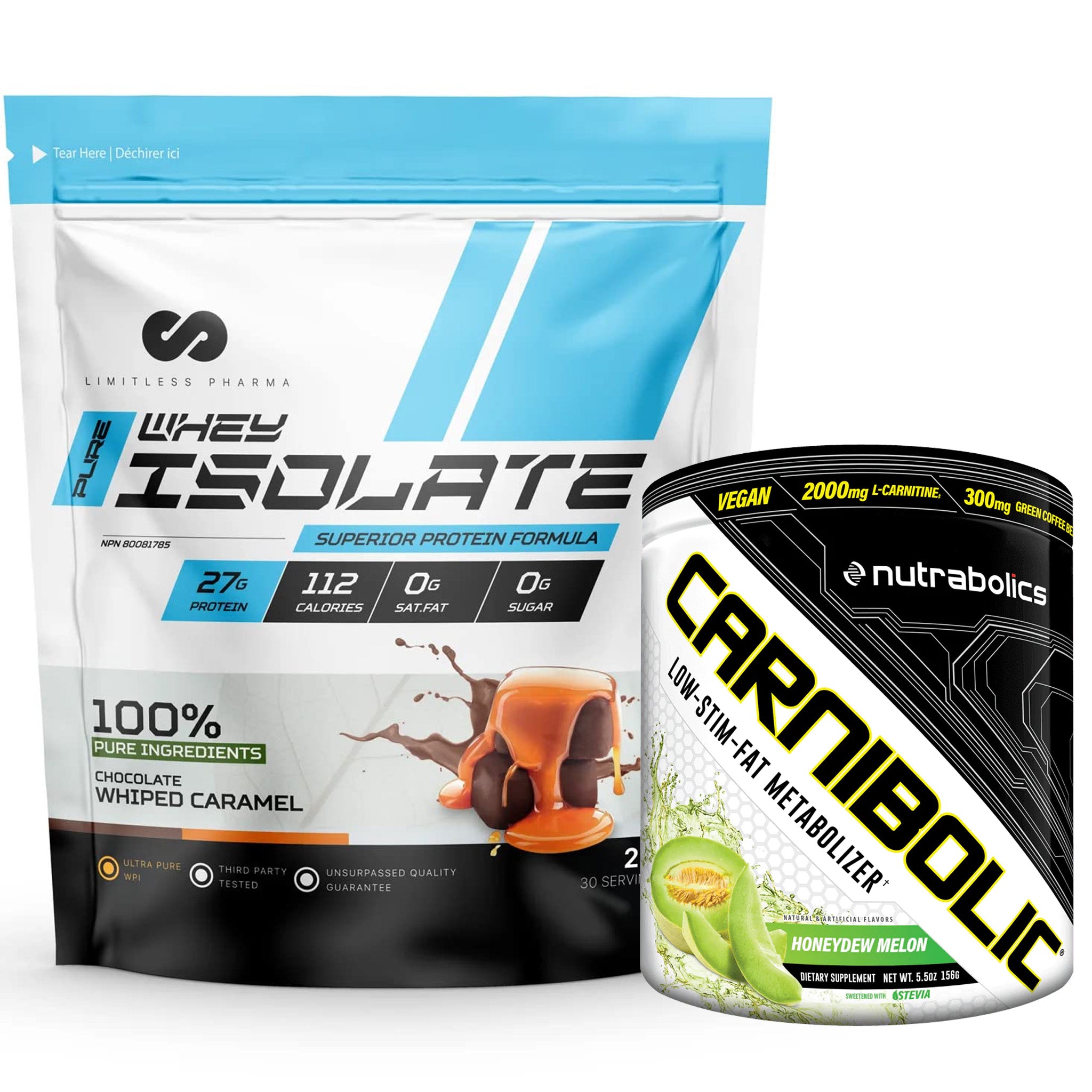 whey protein isolate with l carnitine Sports Performance Bundle Crafted by the Supp Chef Lean Whey - 2lbs Lean
