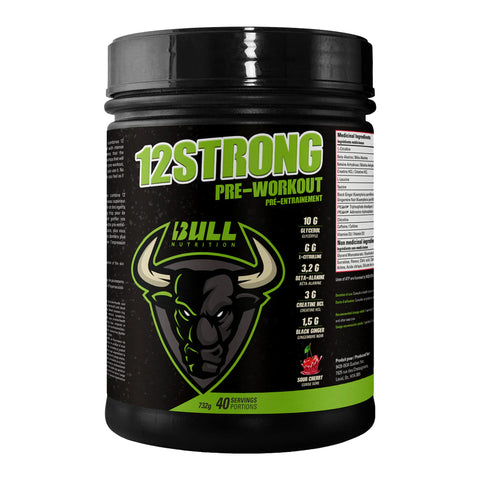 Bull Nutrition 12 Strong Pre-Workout (40 Servs)