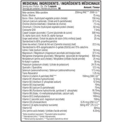 Believe Vitamin + Mineral Balance (90 Caps)