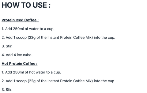 [BULK] Instant Protein Coffee (100g to 10kg)
