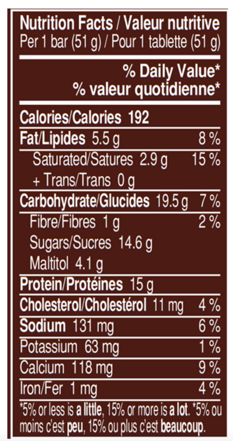 M&M's Hi-Protein Peanut Bar (18 Bars)