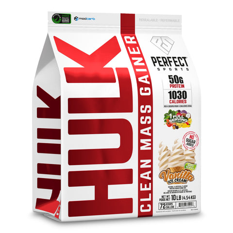 best body nutrition power handschuh Perfect Sports Hulk Clean Mass Gainer 10lbs Banana