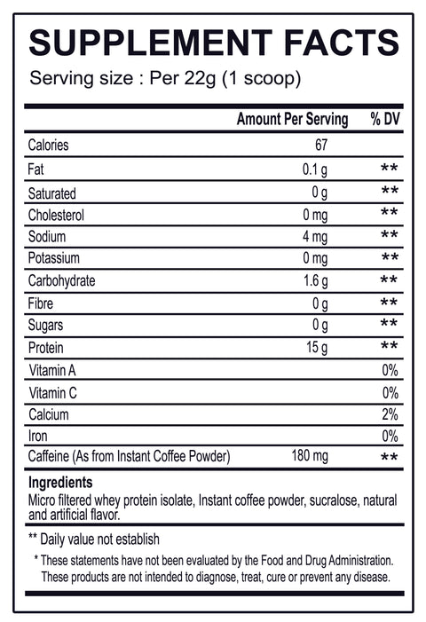 [BULK] Instant Protein Coffee (100g to 10kg)