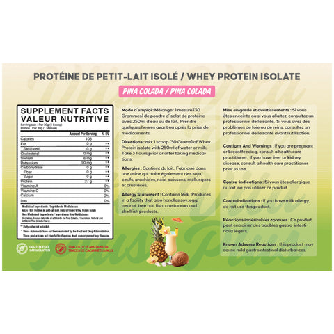 [BULK] Whey Protein Isolate (1lb to 25lbs)