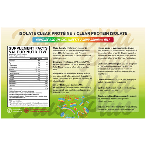 [BULK] Clear Protein Isolate (1lb to 25lbs)