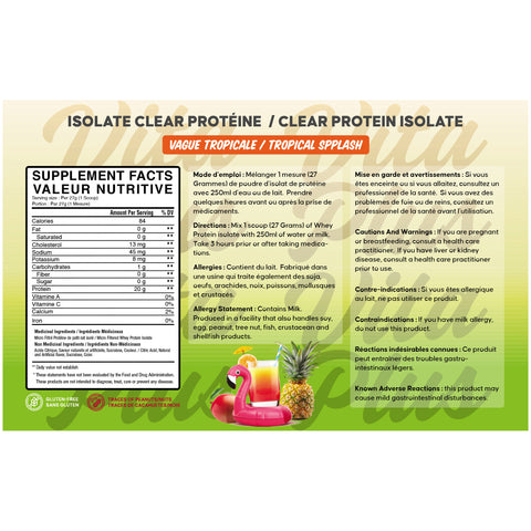 [BULK] Clear Protein Isolate (1lb to 25lbs)